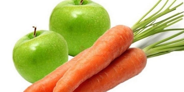 Яблоко и морковь